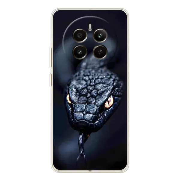 Чохол з принтом «Чорна змія» для Realme 12