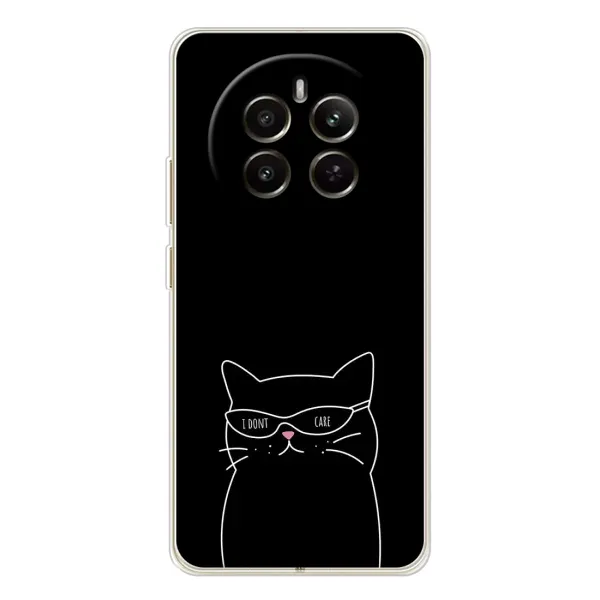 Чохол з принтом «Байдужий кіт» для Realme 13 4G