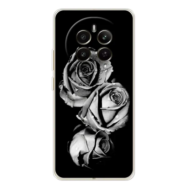 Чехол с принтом «Черная роза» для Realme 13 4G Чехол с принтом «Черная роза» для Realme 13 4G