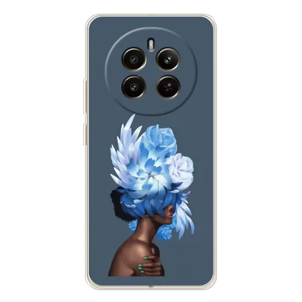Чехол с принтом «Цветы на голове» для Realme 13 4G