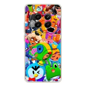 Чехол с принтом «герои Бравл Старс» для Realme 13 4G