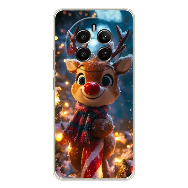Чохол з принтом «Олень з шарфом» для Realme 13 4G