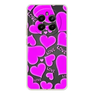 Чехлы для любимой на Реалми 13 4G (VPrint) (Pink hearts)