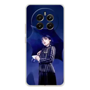 Чохли Венсдей на Realme 13 4G Уенсдей (AlphaPrint) (Венздей з парасолькою)