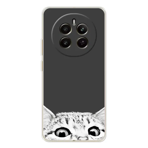 Чохол з принтом «Виглядає котик» для Realme 13 4G