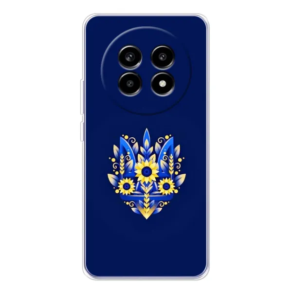 Чехол с принтом «Цветочный Герб» для Realme 13 Pro Plus