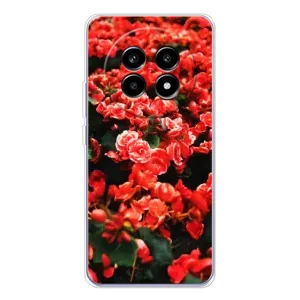 Чехлы с Цветами для Realme 13 Pro Plus (VPrint) (Цветы красные)