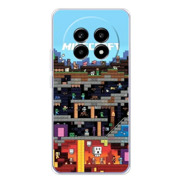 Чохол з принтом «фон Minecraft» для Realme 13 Pro Plus Чохол з принтом «фон Minecraft» для Realme 13 Pro Plus