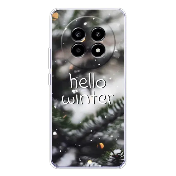 Чехол с принтом «Hello winter» для Realme 13 Pro Plus