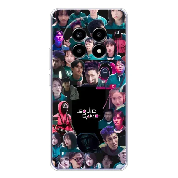 Чехол с принтом «Коллаж Игра кальмара» для Realme 13 Pro Plus Чехол с принтом «Коллаж Игра кальмара» для Realme 13 Pro Plus