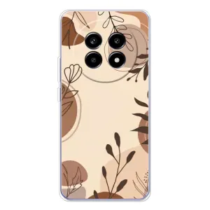 Чехол с принтом «Коричневые цветы» для Realme 13 Pro Plus