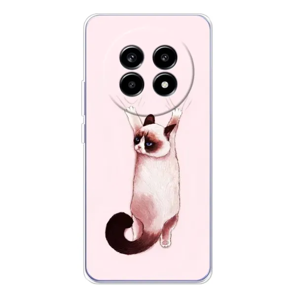 Чохол з принтом «Котик падає» для Realme 13 Pro Plus Чохол з принтом «Котик падає» для Realme 13 Pro Plus