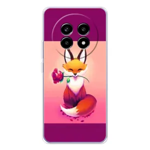 Чохли з картинкою Лисичка для Realme 13 Pro Plus (VPrint) (Лиса з трояндою)