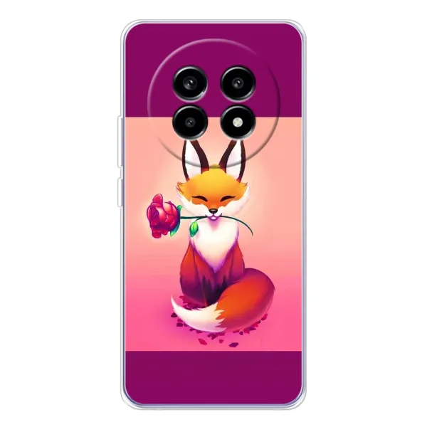 Чехол с принтом «Лисичка с розочкой» для Realme 13 Pro Plus Чехол с принтом «Лисичка с розочкой» для Realme 13 Pro Plus