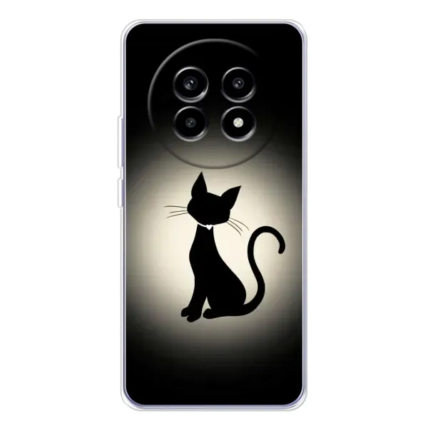 Чохол з принтом «Силует котика» для Realme 13 Pro Plus