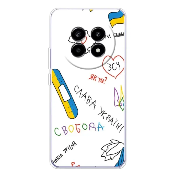 Чохол з принтом «Стикер» для Realme 13 Pro Plus Чохол з принтом «Стикер» для Realme 13 Pro Plus