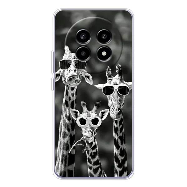 Чехол с принтом «Жирафы в очках» для Realme 13 Pro Plus Чехол с принтом «Жирафы в очках» для Realme 13 Pro Plus