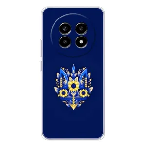 Чохли для Realme 13 Pro Укр. Символіка (AlphaPrint) (Квітковий Герб)