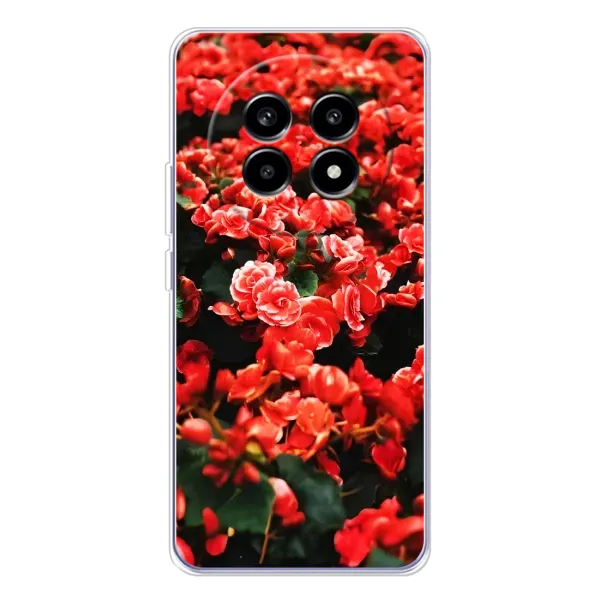 Чехол с принтом «Цветы красные» для Realme 13 Pro Чехол с принтом «Цветы красные» для Realme 13 Pro