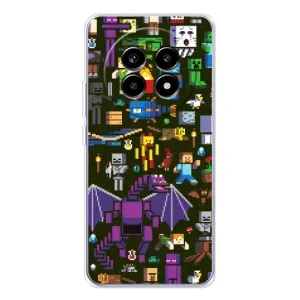 Чохол Майнкрафт на Realme 13 Pro (AlphaPrint) Minecraft (Колаж Майнкрафт)