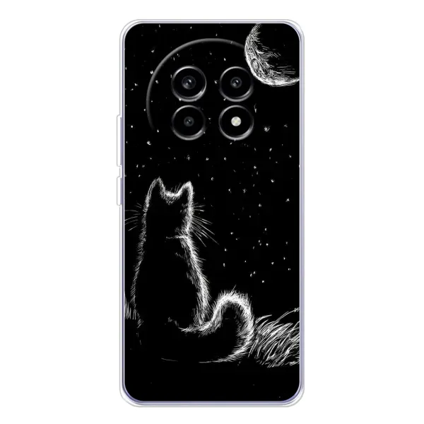 Чохол з принтом «Котик і місяць» для Realme 13 Pro