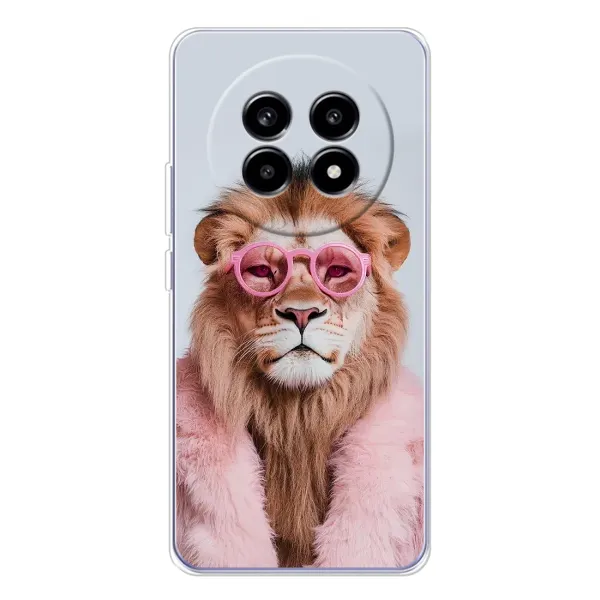 Чехол с принтом «Лев в очках» для Realme 13 Pro