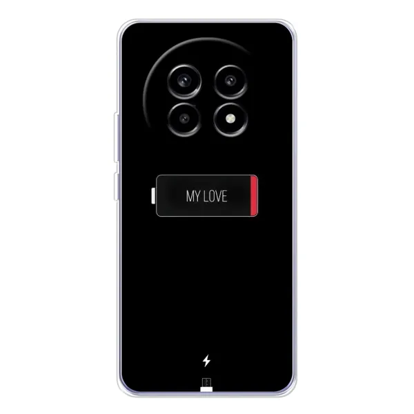 Чехол с принтом «Love battery» для Realme 13 Pro
