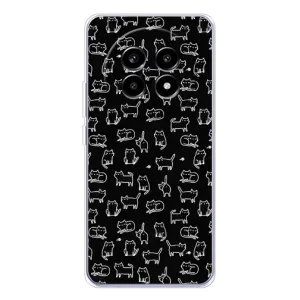 Чохол з принтом для Realme 13 Pro (AlphaPrint) Модні коти (Маленькі котики)