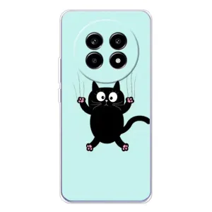 Чохол з принтом для Realme 13 Pro (AlphaPrint) Модні коти (Падаючий кіт)