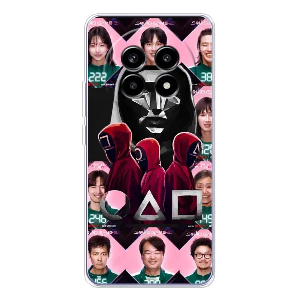 Чехол с принтом «Участники Игра кальмара» для Realme 13 Pro Чехол с принтом «Участники Игра кальмара» для Realme 13 Pro