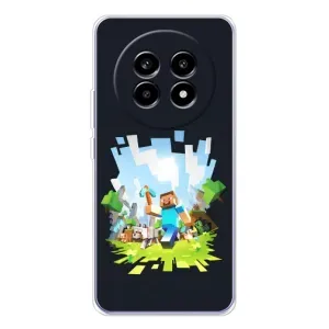 Чохол Майнкрафт на Realme 13 Pro (AlphaPrint) Minecraft (персонажі Minecraft)