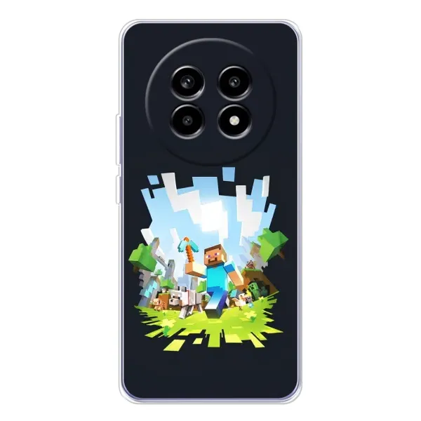Чехол с принтом «персонажи Minecraft» для Realme 13 Pro Чехол с принтом «персонажи Minecraft» для Realme 13 Pro