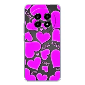 Чехлы для любимой на Реалмі 1 3Про (VPrint) (Pink hearts)
