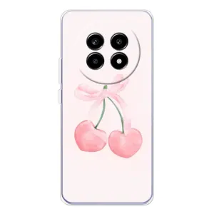 Чехол с розовым рисунком для Realme 13 Pro (Розовые вишни)