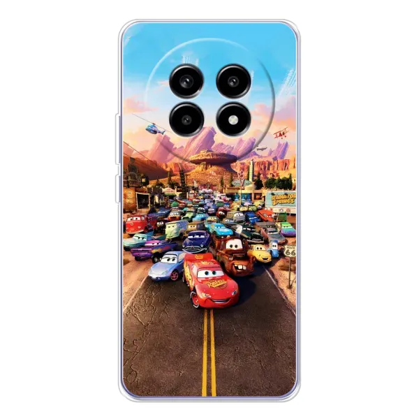 Чехол с принтом «Тачки на трассе» для Realme 13 Pro