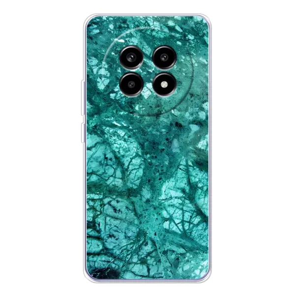 Чехол с принтом «Зеленый мрамор» для Realme 13 Pro