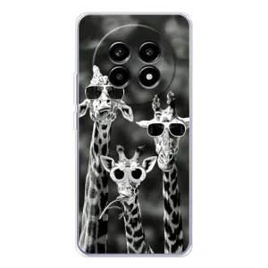 Силіконовий чохол з КАРТИНКАМИ літо для Realme 13 Pro (AlphaPrint) (Жирафи в окулярах)