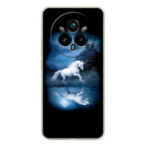 Чехол для Реалми 14 Про 5G - (Единорожки - Новинки) (AlphaPrint) (Единорог)