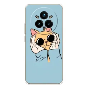 Чехол на Реалми 14 Про 5G с Котами (VPrint) (Котик в очках)