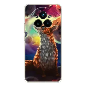 Чехлы с картинкой Лисички для Realme 14 Pro 5G (VPrint) (Лисица в космосе)