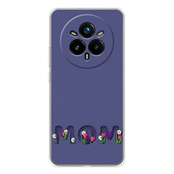 Чохол з принтом «Мама в квітах» для Realme 14 Pro 5G Чохол з принтом «Мама в квітах» для Realme 14 Pro 5G