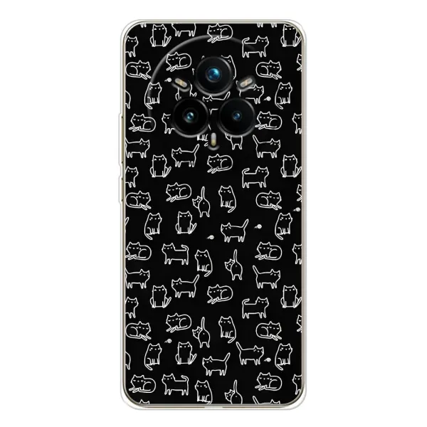 Чехол с принтом «Меленькие котики» для Realme 14 Pro 5G Чехол с принтом «Меленькие котики» для Realme 14 Pro 5G