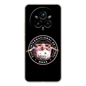Чехол с принтом «Месси в лого» для Realme 14 Pro 5G