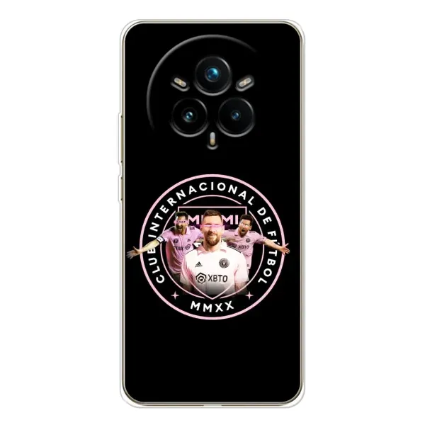 Чехол с принтом «Месси в лого» для Realme 14 Pro 5G