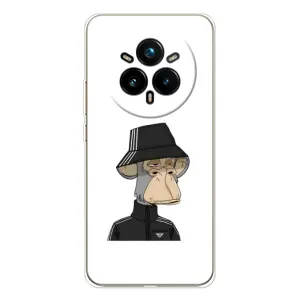 Чехлы с Обезьянами NFT для Realme 14 Pro 5G (AlphaPrint) (обезьяна NFT Adidas)