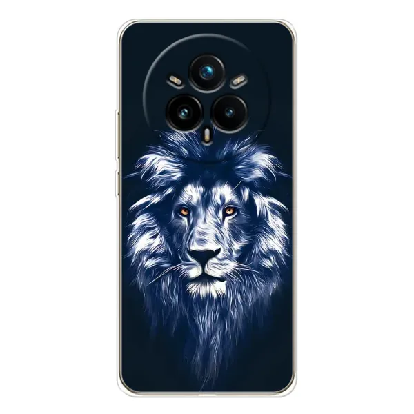 Чехол с принтом «Синий Лев» для Realme 14 Pro 5G Чехол с принтом «Синий Лев» для Realme 14 Pro 5G