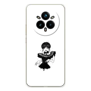 Чехлы Венсдей на Realme 14 Pro 5G Уэнсдей (AlphaPrint) (танец Уэнздей)