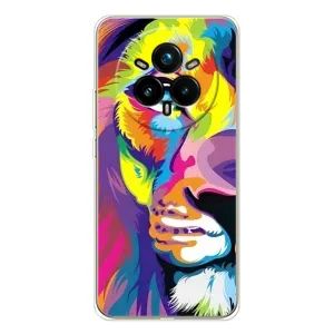 Чехол со Львом для Realme 14 Pro 5G (VPrint) (Яркий Лев)