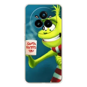 Рождественские Чехлы для Realme 14 Pro 5G (VPrint) (Зеленый Гринч)