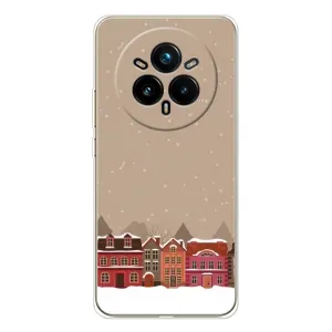 Новогодние, Праздничные Чехлы для Realme 14 Pro 5G - 2024 год (Зимний город)